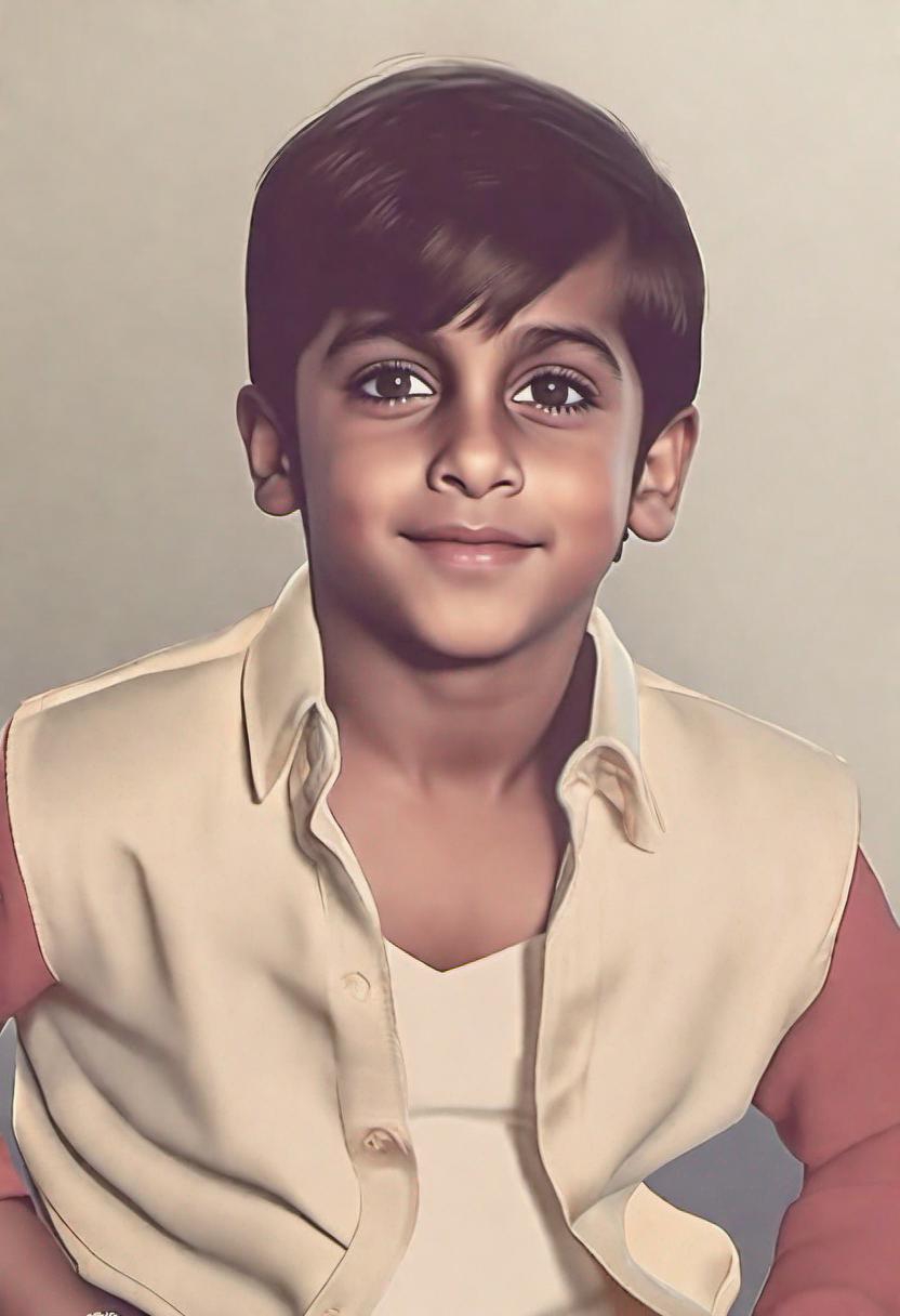 Childhood Image of Salman Khan